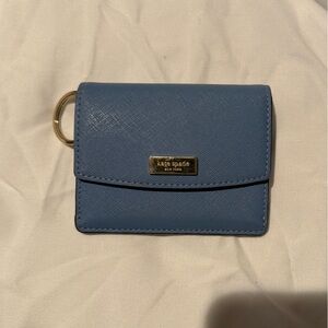 Light blue Kate Spade keychain wallet